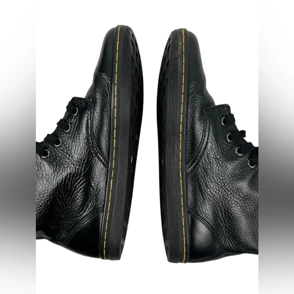 Dr. Doc Martens Boots Womens 8 Stratford Black Leather Shoes Floral Lined - Picture 11 of 12